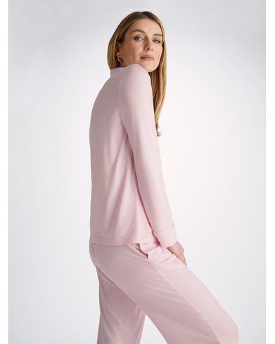 Derek Rose Pyjamas Lara Micro Modal Stretch - Pink