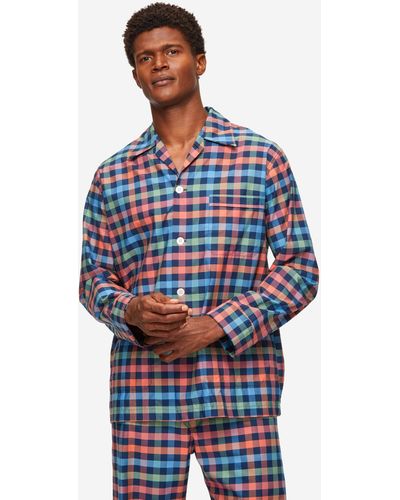 Derek Rose Classic Fit Pajamas Barker 34 Cotton - Multicolor