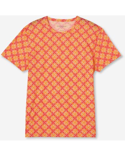 Derek Rose T-shirt Robin 10 Pima Cotton - Orange