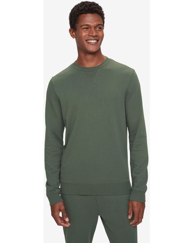 Derek Rose Sweatshirt Quinn Cotton Modal Soft - Green