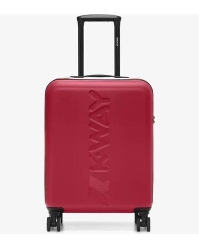 K-Way De Santis Trolley da viaggio rigido Rosso K11416W-L20 - Il compagno perfetto per viaggiare in cabina