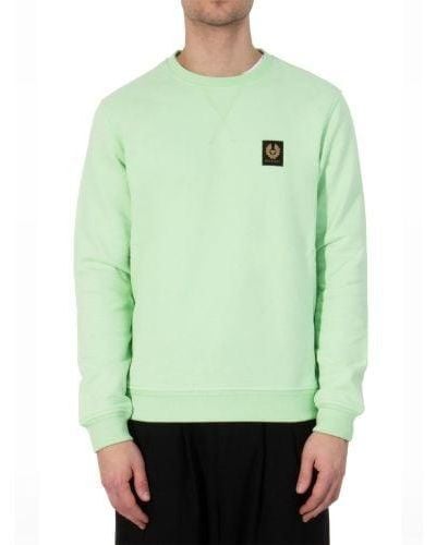 Belstaff New Leaf Cotton Fleece Sweatshirt - Green
