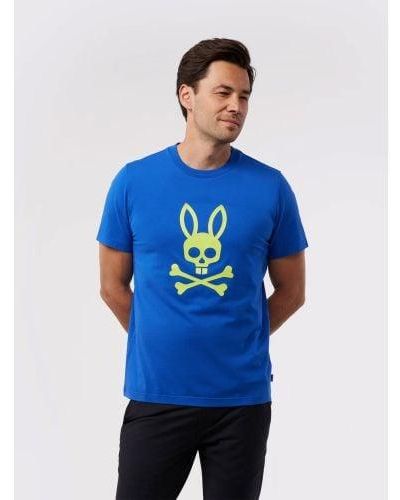 Psycho Bunny Surf The Web Posen Matte Graphic T-Shirt - Blue