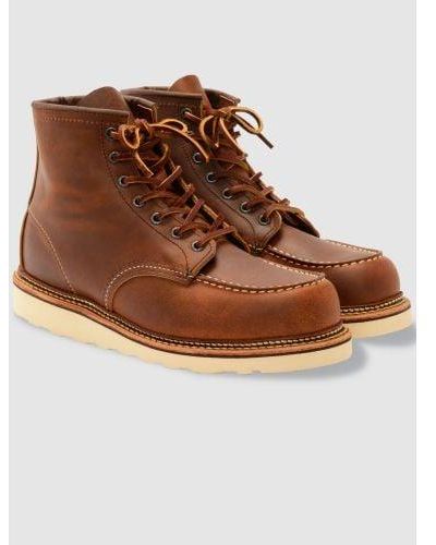 Red Wing Wing Copper Classic Moc Toe Boot - Brown