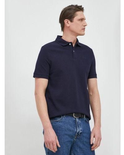 Guess Smart Oz Short Sleeve Polo Shirt - Blue