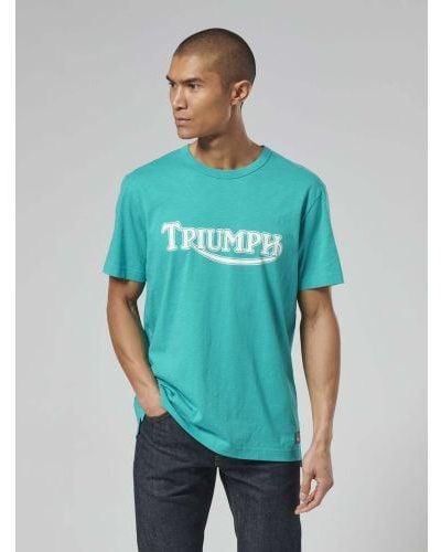 Triumph Fork Seal T-Shirt - Blue