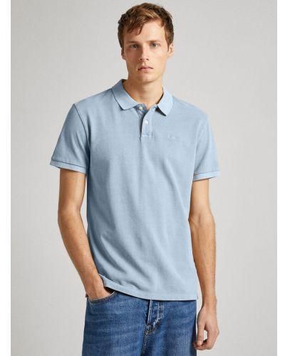 Pepe Jeans Oxford New Oliver Polo Shirt - Blue