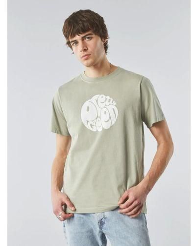Pretty Green Pretty Sage Gillespie Logo T-Shirt - Grey
