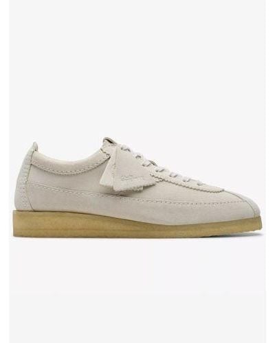 Clarks Off Suede Wallabee Tor Trainer - White