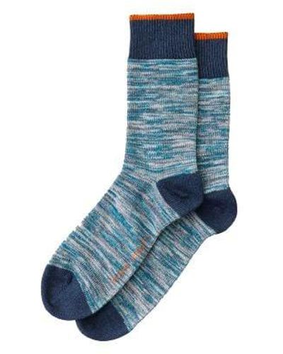 Nudie Jeans Rasmusson Multi Yarn Sock - Blue