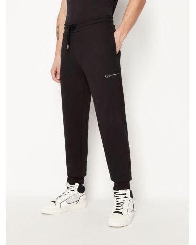 Armani Exchange Branded Jogging Trousers - Black