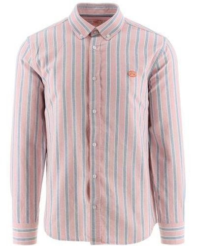 Armor Lux Striped Oxford Shirt - Pink