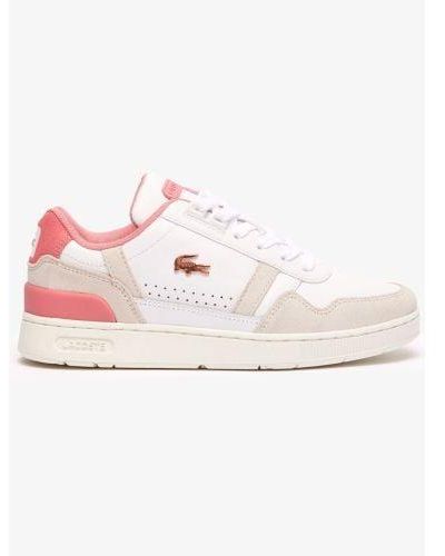 Lacoste Light T-Clip Contrast Trainer - Pink