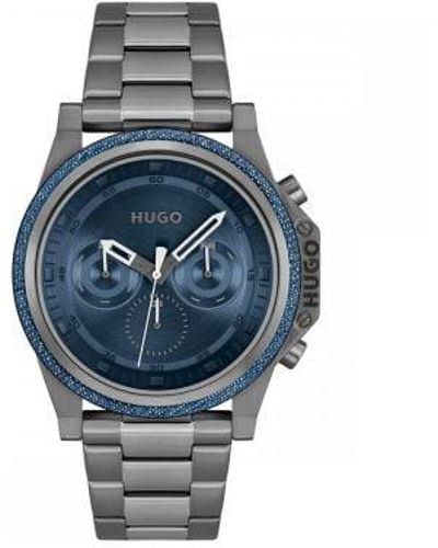 HUGO Steel Brave Watch - Blue