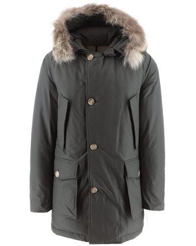 Woolrich Shadow Arctic Detachable Fur Parka Jacket - Grey