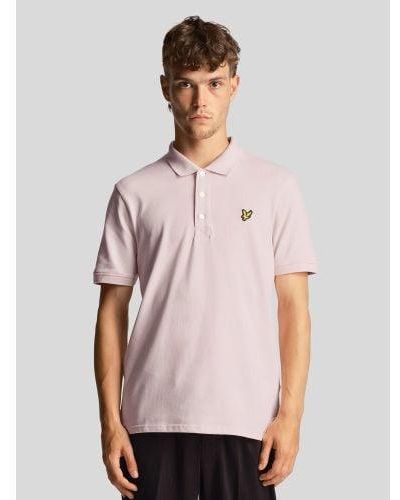 Lyle & Scott Light Plain Polo Shirt - Pink