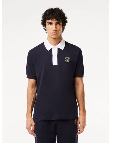 Lacoste Abysm Short Sleeve Polo Shirt - Blue