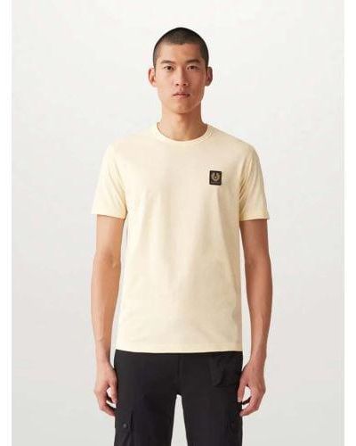 Belstaff Sand Cotton Jersey T-Shirt - Natural