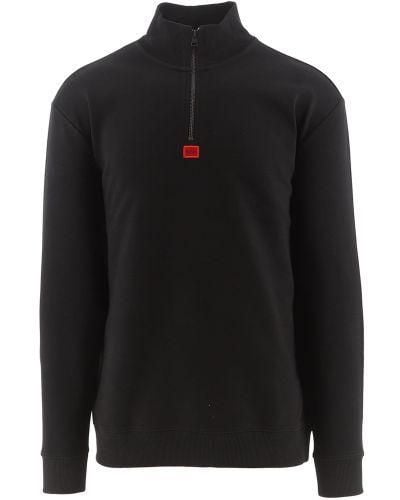 HUGO Durty Half Zip Sweatshirt - Black