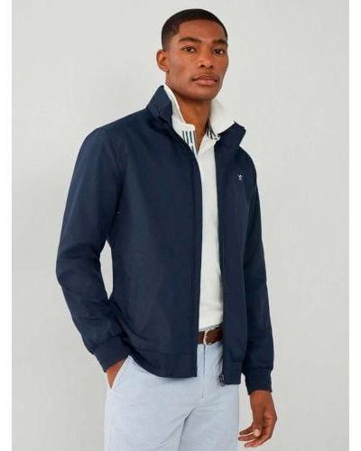 Hackett Heritage Windbreaker Jacket - Blue