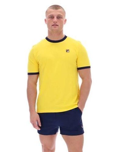 Fila High Visability Marconi Ringer T-Shirt - Yellow