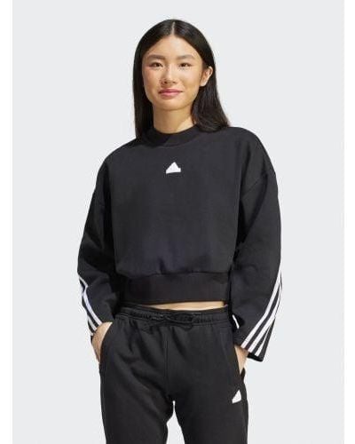 adidas Future Icons 3-Stripe Sweatshirt - Black