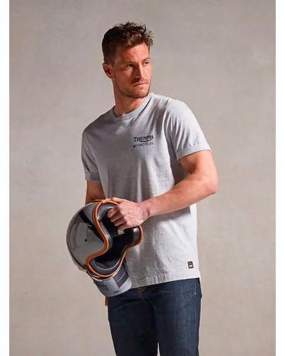 Triumph Marl Adcote Printed T-Shirt - Grey