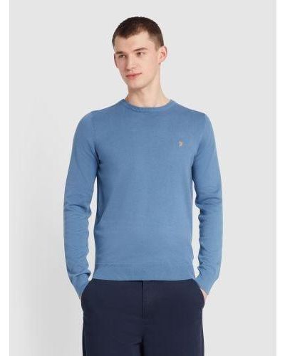 Farah Sheaf Mullen Jumper - Blue