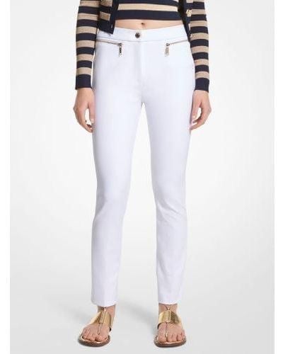 Michael Kors Stretch Crepe Trousers - White