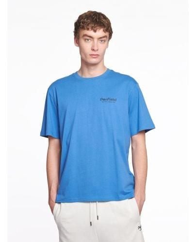 Penfield Bright Cobalt Hudson Script T-Shirt - Blue