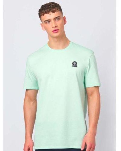 Sandbanks Mint Badge Logo T-Shirt - Green