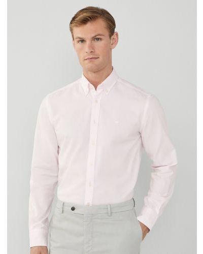 Hackett Garment Dyed Oxford Shirt - White