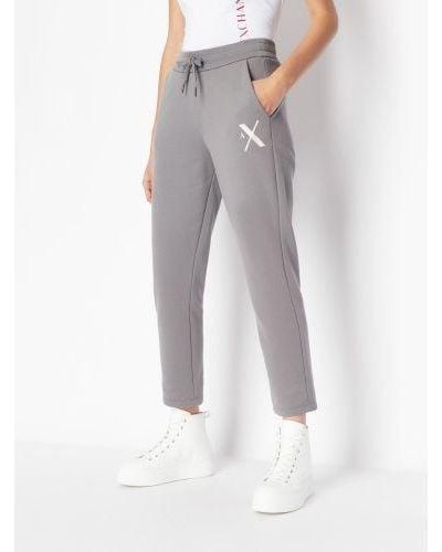 Armani Exchange Snake Branded Trousers - Grey
