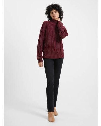 French Connection Chocolate Truffle Jolee Jumper - Red