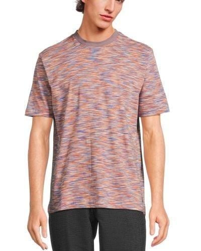 Paul Smith Mauve Space Dye T-Shirt - Red