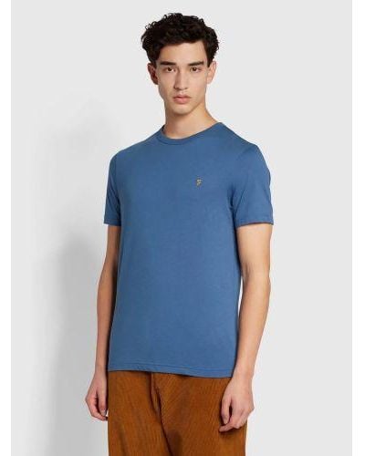 Farah Danny Short Sleeve T-Shirt - Blue