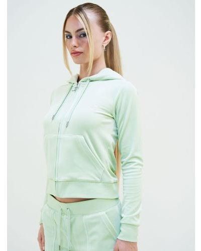 Juicy Couture Bok Choy Zip Through Hoodie - Green