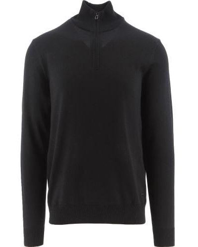 Joop! Dario Quarter Zip Sweatshirt - Black