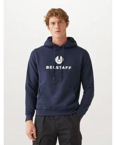 Belstaff Dark Ink Signature Hoodie - Blue