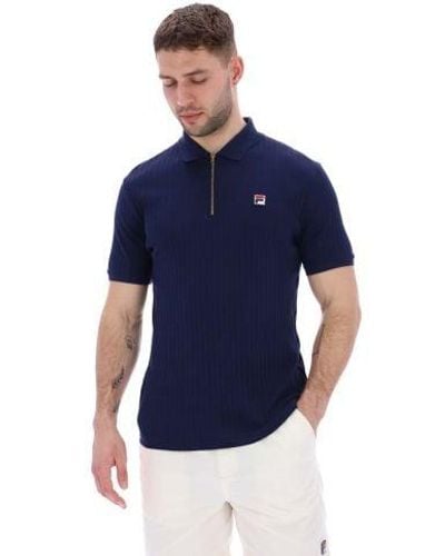Fila Peacoat Pannuci Slim Fit Polo Shirt - Blue