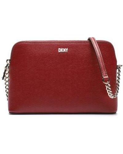 DKNY Scarlet Bryant Sutton Dome Crossbody Bag - Red