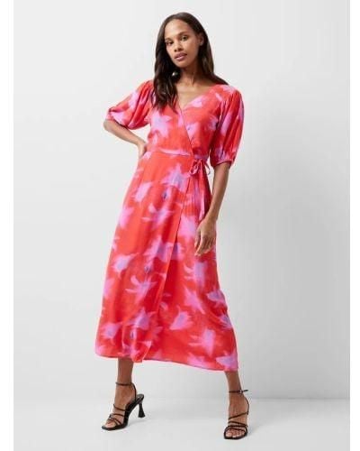 French Connection Raspberry Sorbet Aurora Christy Delphine Dress - Red