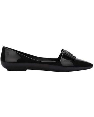 Melissa Clear Tortoise Pointy Chic Shoe - Black