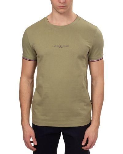 Tommy Hilfiger Faded Logo Tipped T-Shirt - Green