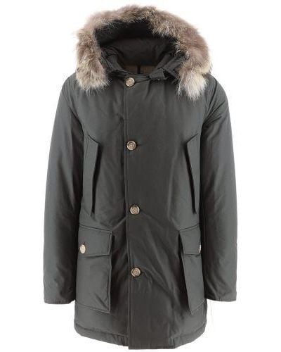 Woolrich Shadow Arctic Detachable Fur Parka Jacket - Grey