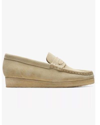 Clarks Maple Suede Wallabee Loafer - Natural