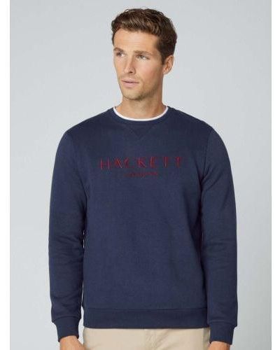 Hackett Heritage Crew Neck Sweatshirt - Blue