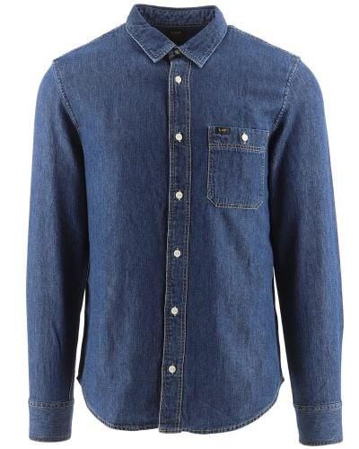 Lee Jeans Mid Stone Sure Shirt - Blue