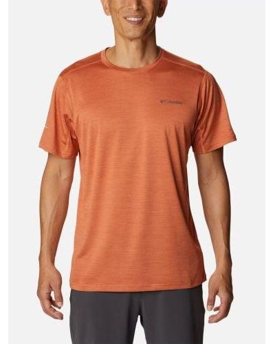 Columbia Desert Heather Alpine Chill Zero T-Shirt - Orange