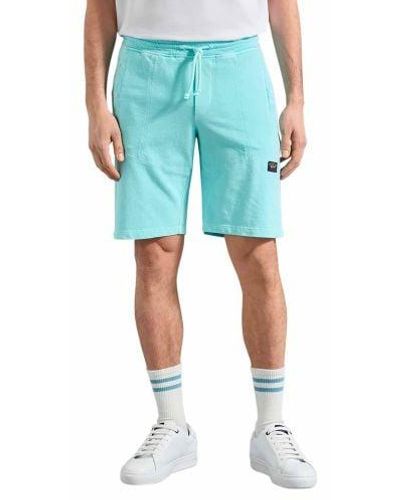 Paul & Shark Sea Water Garment Dyed Bermuda Shorts - Blue